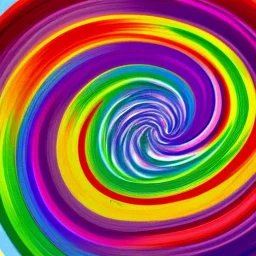 Rainbow swirls