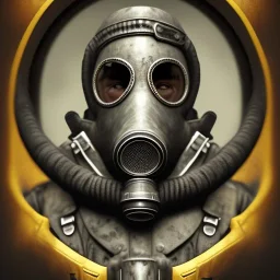 world war 1 german in a gas mask