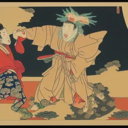 biden ukiyo-e art