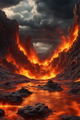 A hyper-realistic photo, demons in hell gold dripping ink and ::1 ink dropping in water, molten lava, , 4 hyperrealism, intricate and ultra-realistic details, cinematic dramatic light, cinematic film,Otherworldly dramatic stormy sky and empty desert in the background 64K, hyperrealistic, vivid colors, , 4K ultra detail, , real photo, Realistic Elements, Captured In Infinite Ultra-High-Definition Image Quality And Rendering, Hyperrealism,