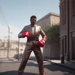 Man boxing full body detail, unreal 5, octane render,cinema4d, dynamic lighting, 8k, redshift render, highly, hyperrealism ultra detailed, hyper realistic.