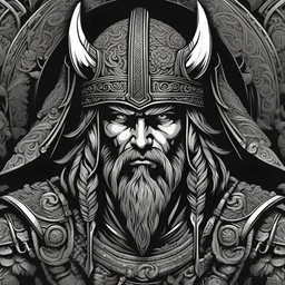 Imágen vectorial de guerrero Vikingo, intrincado, calidad ultra, hiperdetallado, 8k