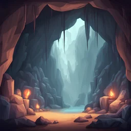 Cave background for game