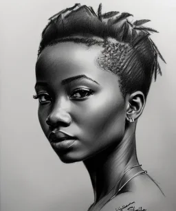 You have brains in your head. You have feet in your shoes. You can steer yourself any direction you choose. You're on your own. And you know what you know. And YOU are the one who'll decide where to go. Pencil sketch of african girl on lined paper. Short hair. Victorupicka, painting Valley