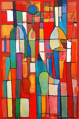 A red herring; a mashup of the styles of Paul Klee and Henri Matisse