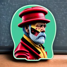 A strange man in an apple 8k 3d decal 130mm photography