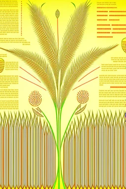 A mind map of wheat for interior design, and the yield is Arabic