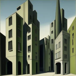 buildings, Kay Sage, Giorgio de Chirico,