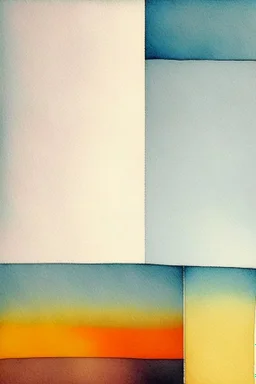 Abstract watercolour painting in the style of Agnes Martin