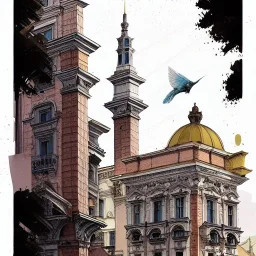 "Bridges+Bridges+bridgesc+Beaux Arts architecture+palladio+detailed facades+uphill road+trees+biopunk+Bueno Aires+turin+trieste+Chicago +Book illustration by Gediminas Pranckevičius, Jean Baptiste Monge, Brian Kesinger, Anton fadeev, Kilian Eng, strong lines, high contrast vibrant colors, highly detailed, 16k resolution, trending on behance""