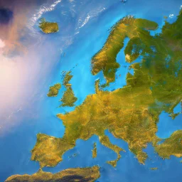 L Europe est en feu, vue de l espace