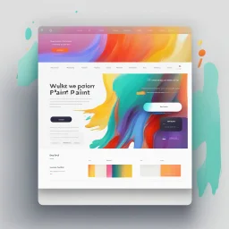 simple UX of paint website