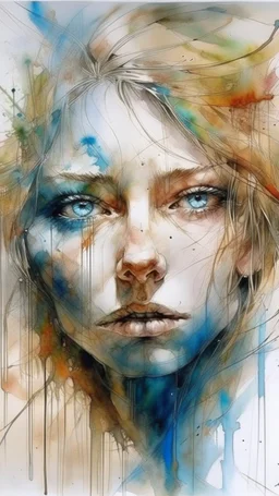 watercolour (medium), (carne griffiths:1.3), You have a lot of very good works、Dynamic landscapes、midwinter、a picture、realisitic