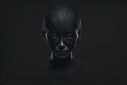 abstract template about human being, alien-made, extraterrestrial design, text-heavy, black grainy background, few information, big text, minimalist, alien design, clear and legible, strange glyphs, high quality, detailed text, minimalist design, professional, simple