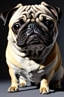 Pug, mosaic