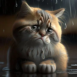 sad cat