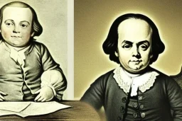 BenJamin franklin as a Young toddler