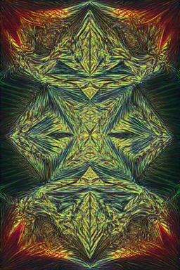 a scale echo of collapsing triangle-based harmonics; fractal art