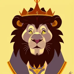  Portrait of king lion as Brian Kesinger,Gediminas Pranckevičius,Gediminas Pranckevičius