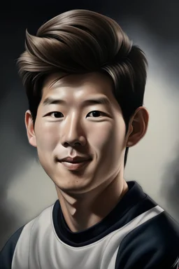 Portrait of heung min son by balls