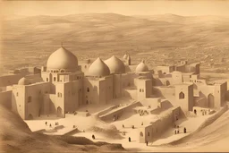 very very old picture of tabriz city in safavid government and barrow arund of city