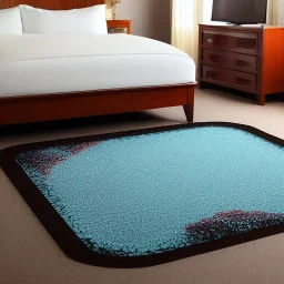 printed hotel room carpet