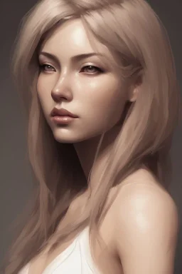 hitomi tanaka head and shoulders portrait, head and shoulders portrait, 8k resolution concept art portrait by Greg Rutkowski