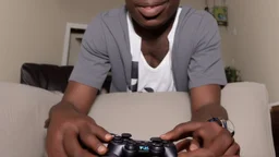 Tyrone uses the PlayStation controller