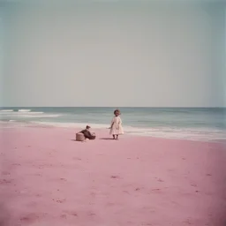 Sunny day, autochrome, little girl