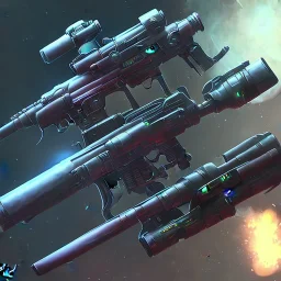 Alien rifle that shoots tentacles to pull the enemy closer