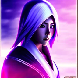 "Rukia Kuchiki,Anime, black hair, Bleach, full body 8K resolution resolution of Tite Kubo, arts station, head view, anime style."