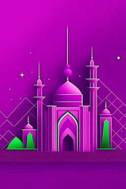 Saudi National Day Purple Background