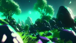 green black crystal cosmic and galactic ambiance hill sky rocks sunny trees pools , full of details, smooth, bright sunshine，soft light atmosphere, light effect，vaporwave colorful, concept art, smooth, extremely sharp detail, finely tuned detail, ultra high definition, 8 k, unreal engine 5, ultra sharp focus