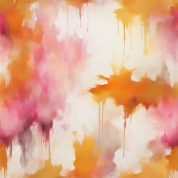 Hyper Realistic grungy-rustic golden, orange, off-white & pink multicolor & textured-brush-stroke background