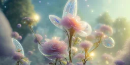 crystal subtle flower in a galactic ambiance beautiful fairy, transparent, delicate colors, in the foreground, full of details, smooth，soft light atmosphere, light effect，vaporwave colorful, concept art, smooth, extremely sharp detail, finely tuned detail, ultra high definition, 8 k, unreal engine 5, ultra sharp focus