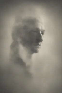 a blurry, distressing, haunting image of a man's fracturing mind