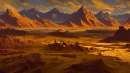 golden bloody landscape