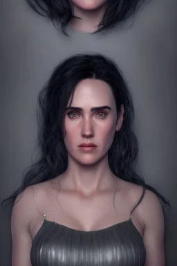 Jennifer Connelly portrait, epic, 8k resolution, high-quality, fine-detail, digital art, detailed matte, volumetric lighting, dynamic lighting, photorealistic