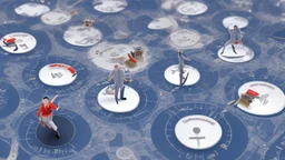 Certainly, here is a description of the ideal image for the article about "Successful Recruitment Strategies in the Business World" in English: The image depicts a group of happy and motivated employees in a professional work environment. In the center of the image, there is a manager or leader explaining successful recruitment principles to their team. The employees are shown actively engaging and participating in a discussion about the company's future. The image conveys a positive message ab