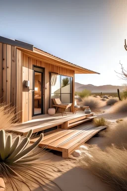 a small cozy home in the desert with more outdoor space