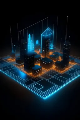 Envision a futuristic cityscape where towering structures are interconnected with glowing pathways, each representing a different type of Arduino board. Flying drones and futuristic vehicles navigate through this bustling nexus, symbolizing the interconnectedness and diversity of the Arduino ecosystem