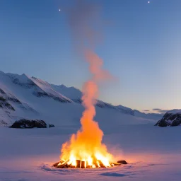 the perfect flame in the north pole