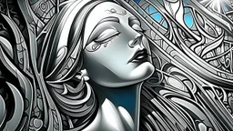 Graffiti Art with outline.