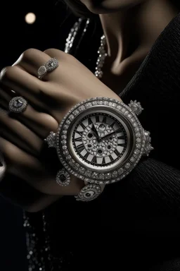 An image of a celebrity or a public figure wearing a diamond-encrusted watch, demonstrating the allure of this exquisite accessory.