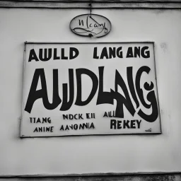 Auld lang sign