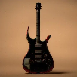 Cyberpunk GUITAR, hyper realistic