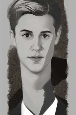 young pretty male politician portrait