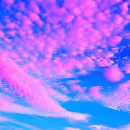 blue sky, pink cloud, insanely detailed, cotton candy, 16k resolution,