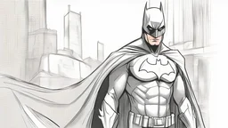 Batman coloured sketch easy