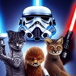 Fox eerie star wars creepy with cats